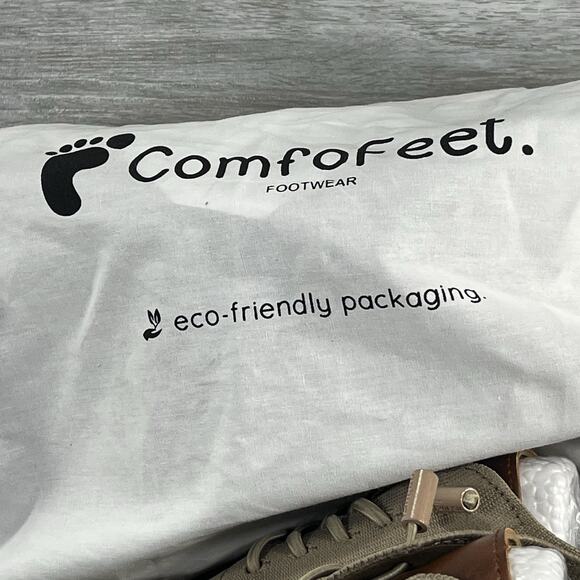 Comfofeet Men's Comfort Brown Slip On Shoes Size 10 - Picture 2 of 9